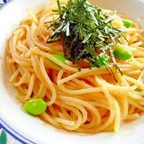 明太子と枝豆のスパゲティ